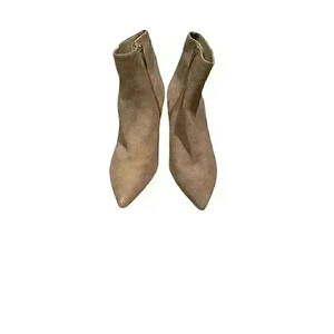 NEW L'AGENCE Aimee Tan Taupe Suede Pointed Toe Booties size 42/US 11